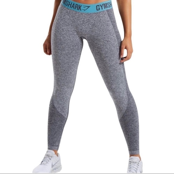 Gymshark Turquoise & Grey Leggings - Picture 1 of 7